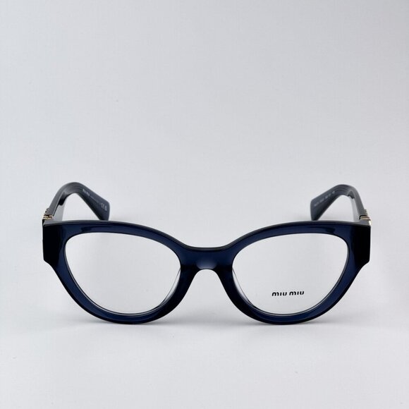 Miu Miu MU01VV 08Q1O1 BRAND NEW Eyeglasses Dark Blue Women - Picture 1 of 10